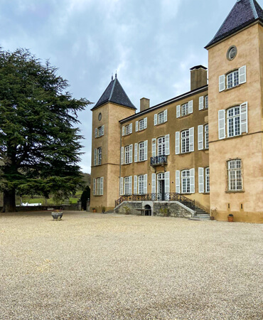 Château de la Barrolière, la grande terrasse