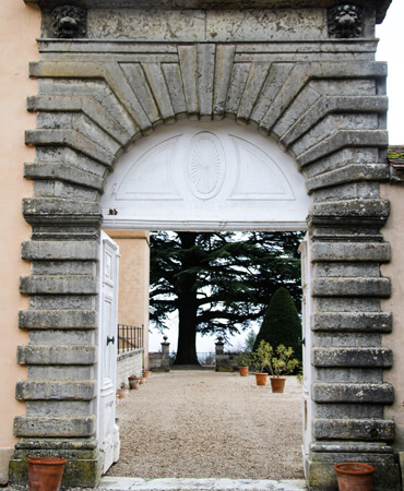 Chateau de la barolliere, le portail